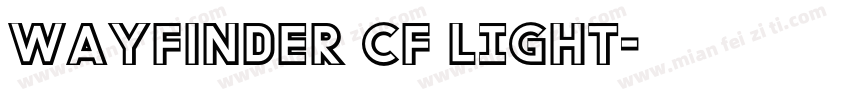 wayfinder CF LIGHT字体转换